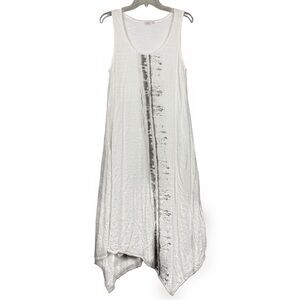 NILE Air Switzerland Made Lagenlook Linen Handkerchief Hem Dress